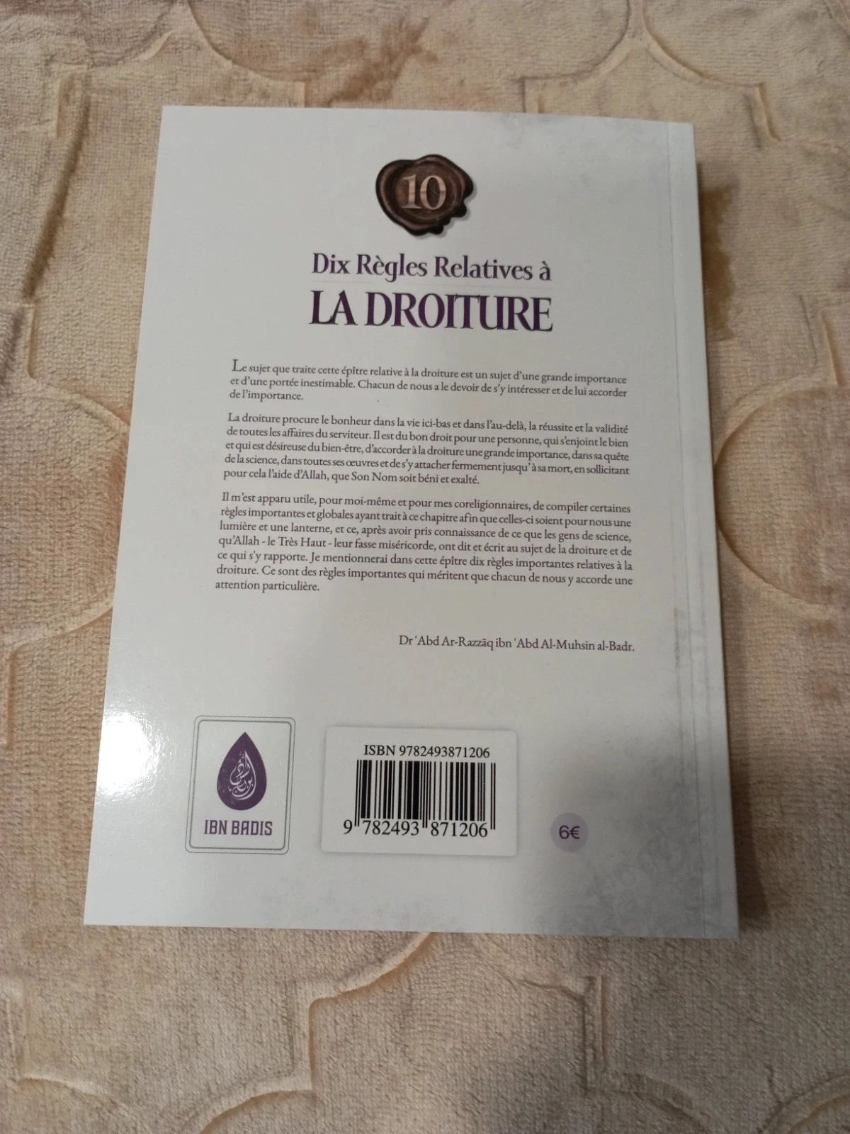 Dix Règles relatives à la Droiture – photo 2